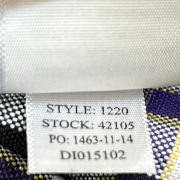 Parker purple/black pleated schoolgirl uniform skirt. Side zip. Size 2. - Picture 7 of 13